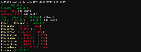 install node.js using nvm